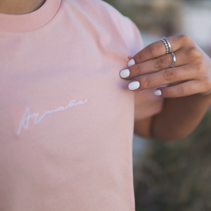 Signature Crop Tee - Pink