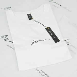 Signature Crop Tee - White