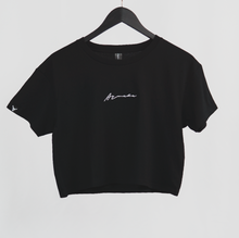 Load image into Gallery viewer, Signature Crop Tee - Black
