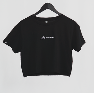 Signature Crop Tee - Black