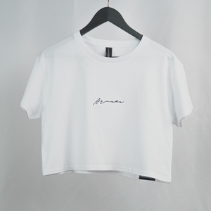 Signature Crop Tee - White