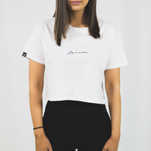 Load image into Gallery viewer, Signature Crop Tee - White
