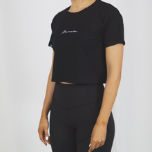 Load image into Gallery viewer, Signature Crop Tee - Black
